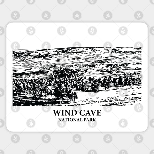 Wind Cave National Park Magnet by Lakeric